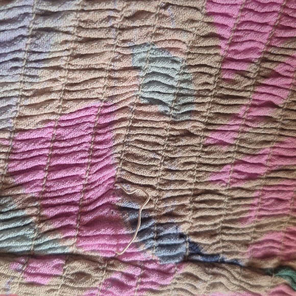 Saltwater Luxe Smocked Mini Dress Mulitcolor With Bounce Ruffle Hemline Size Med - Picture 11 of 11